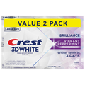 Crest 3D White Brilliance Vibrant Peppermint Toothpaste - 2 ct