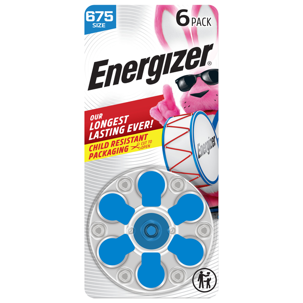Energizer Hearing Aid Batteries Size 675
