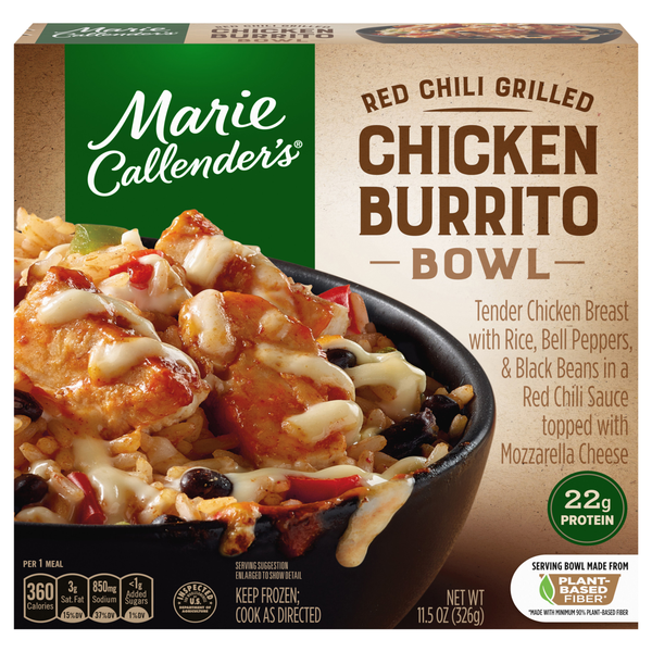 Marie Callender's Red Chili Grilled Chicken Burrito Bowl Frozen Meal