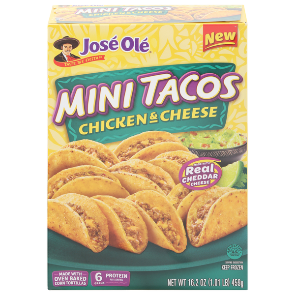 Jose Ole Chicken & Cheese Mini Tacos Frozen