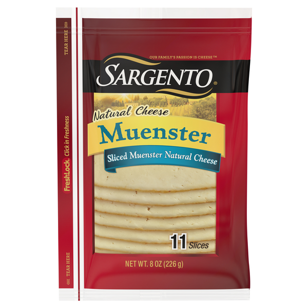 Save on Sargento Muenster Cheese Slices 11 ct Order Online Delivery