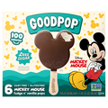 GoodPop Dairy Free Fudge n' Vanilla Mickey Mouse Pops - 6 ct Frozen