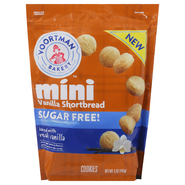 Save on Voortman Bakery Mini Shortbread Cookies Vanilla Sugar Free