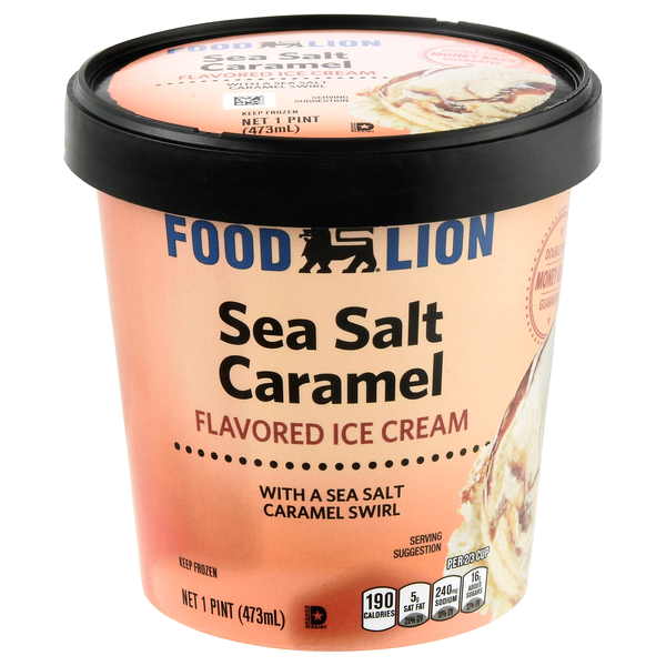 Food Lion Sea Salt Caramel Flavored Ice Cream