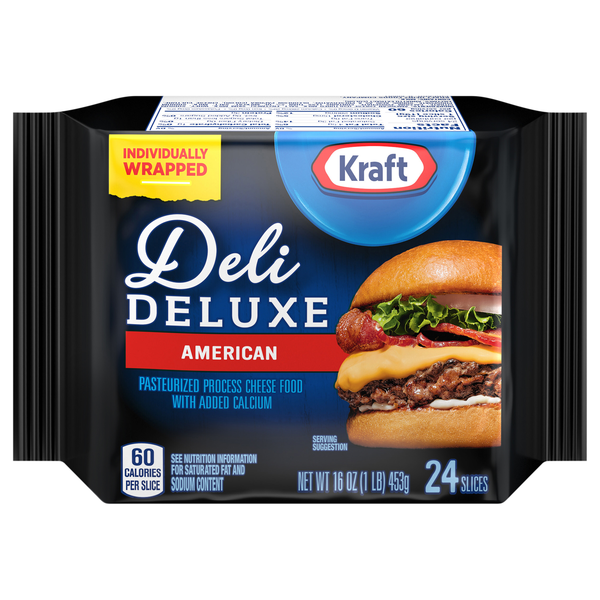 Kraft Deli Deluxe American Cheese Slices - 24 ct