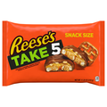 Reese's Take 5 Pretzels Caramel Peanuts & Chocolate Candy Bars Snack Size