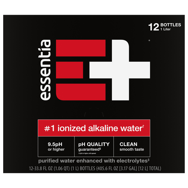Essentia Ionized Alkaline Water - 12 pk