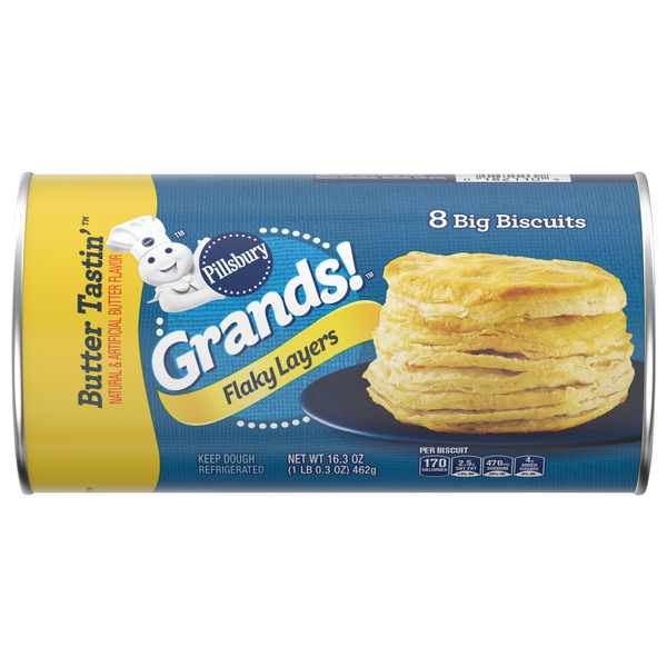 Pillsbury Grands! Flaky Layers Butter Tastin' Biscuits - 8 ct