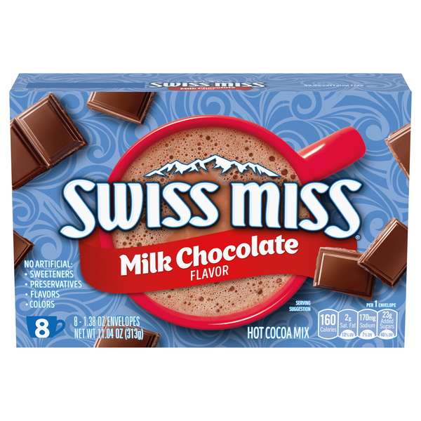 Swiss Miss Milk Chocolate Flavor Hot Cocoa Mix - 8 ct