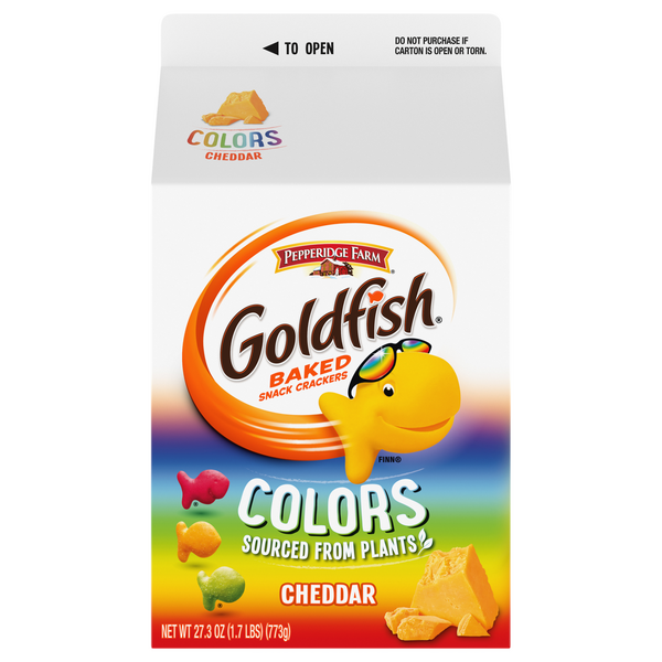 Pepperidge Farm Goldfish Colors Cheddar Cheese Crackers