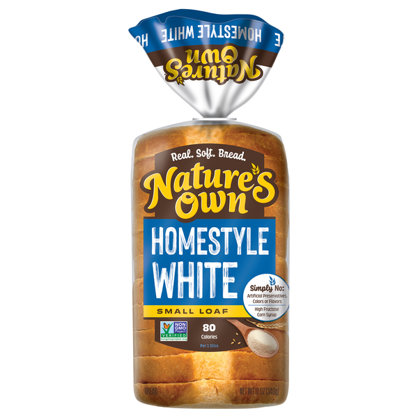 Nature's Own Small Loaf Homestyle White Bread Sliced