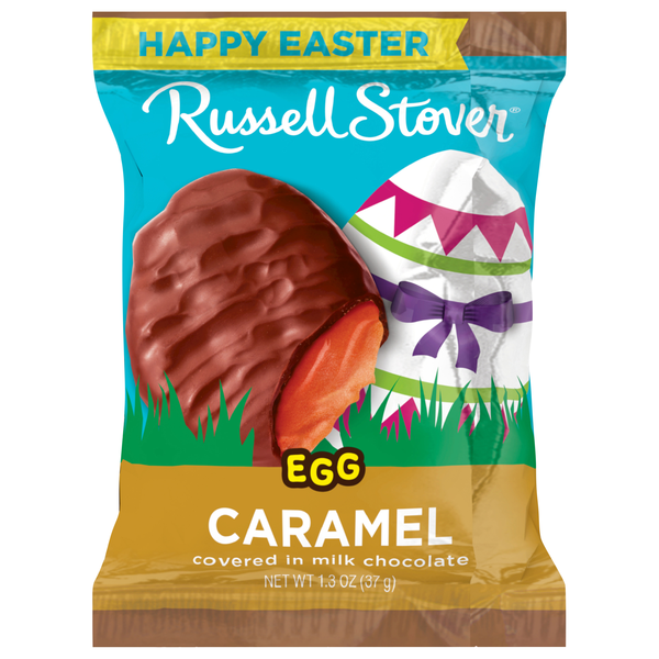 Russell Stover Egg Caramel in Milk Chocolate Easter Candy