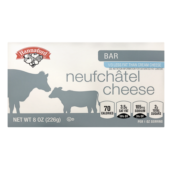 Hannaford Neufchatel Cheese Bar