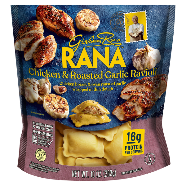 Giovanni Rana Chicken & Roasted Garlic Ravioli Pasta Fresh