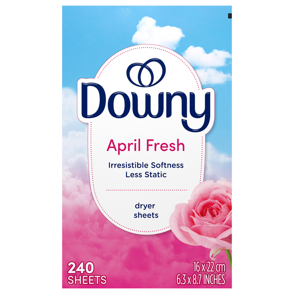Downy Fabric Softener Dryer Sheets April Fresh