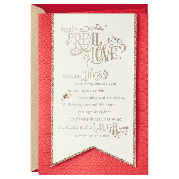 Hallmark Anniversary Card Love Card for Significant Other (Real Love)