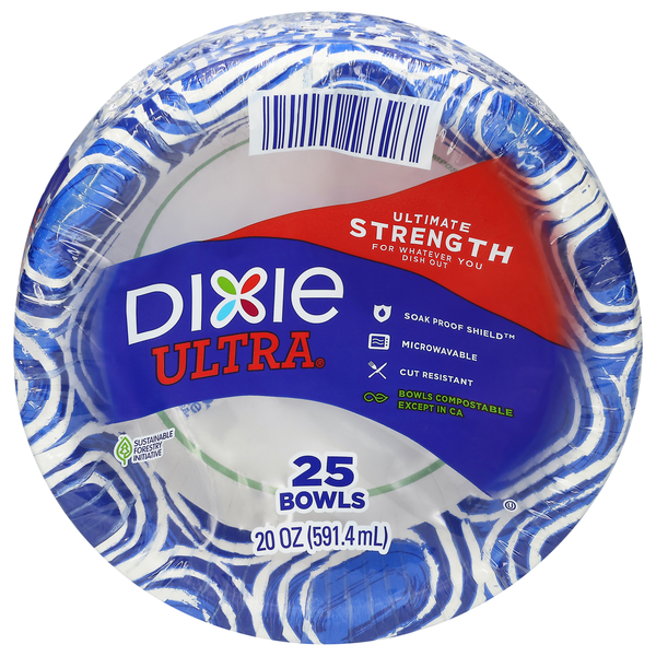 Dixie Ultra Ultimate Strength Paper Bowls 20 oz