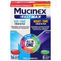 Mucinex Fast Max Day/Night Time Cold & Flu Maximum Strength Liquid Gels
