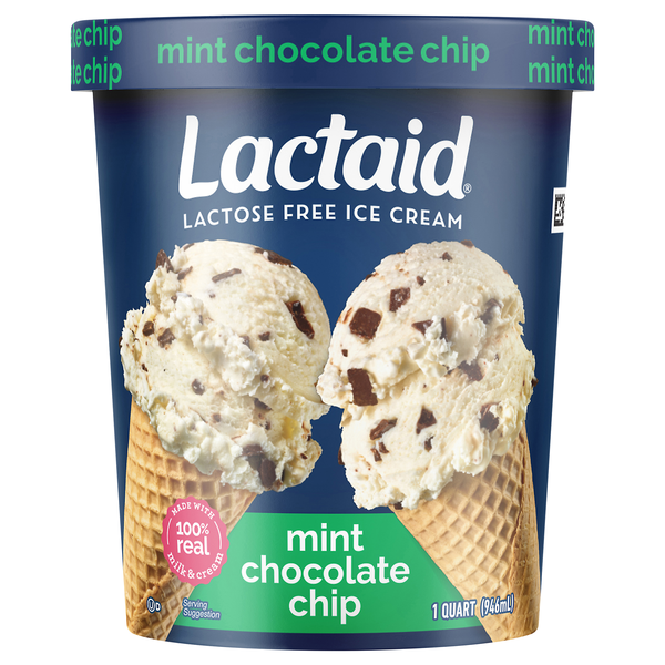 Lactaid Lactose Free Mint Chocolate Chip Ice Cream
