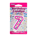 Culpitt Pink Numeral Birthday Candle #7