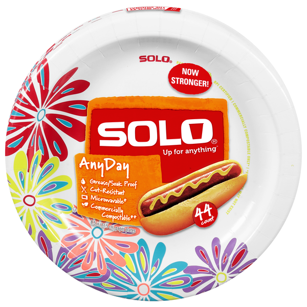 Solo AnyDay Paper Plates 8.5 Inch