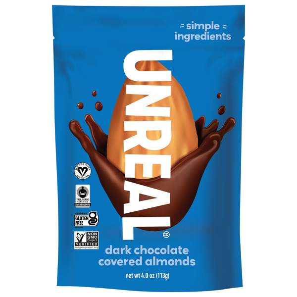 UNREAL Gluten Free Dark Chocolate Covered Almonds
