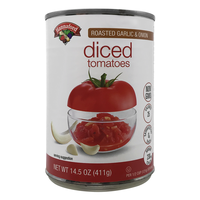 Hannaford Diced Tomatoes with Roasted Garlic & Onions