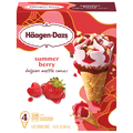 Haagen-Dazs Summer Berry Belgian Waffle Ice Cream Cones - 4 ct