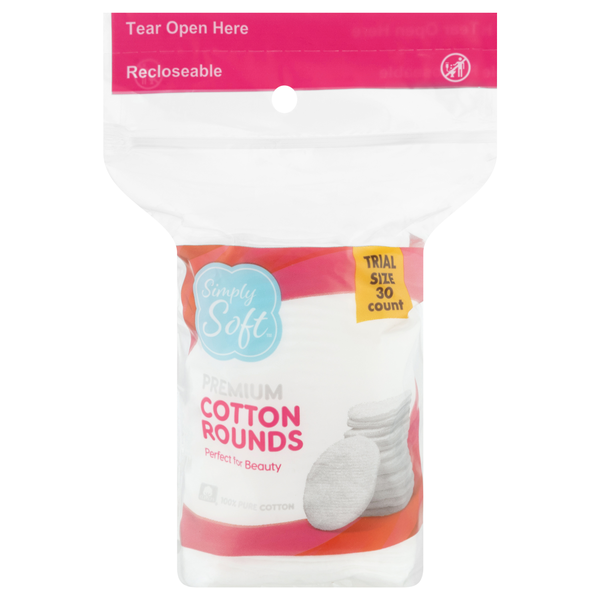Simply Soft Premium Cotton Rounds Trial Size