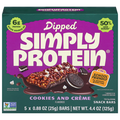 Simply Protein Cookies & Creme Flavored Dipped Snack Bars - 5 ct