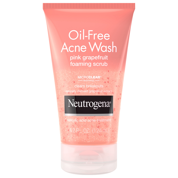 Neutrogena Oil-Free Foaming Scrub Pink Grapefruit Acne Wash