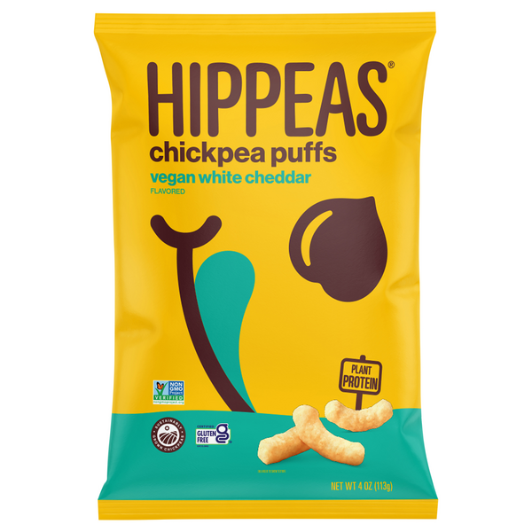 Hippeas Vegan Gluten Free White Cheddar Chickpea Puffs
