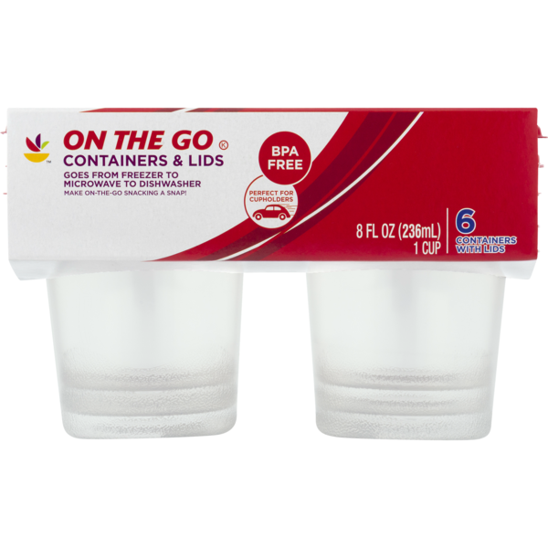 Our Brand On The Go Containers & Lids 8 oz