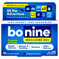 Bonine Meclizine HCI for Motion Sickness Tabs Chewable Raspberry