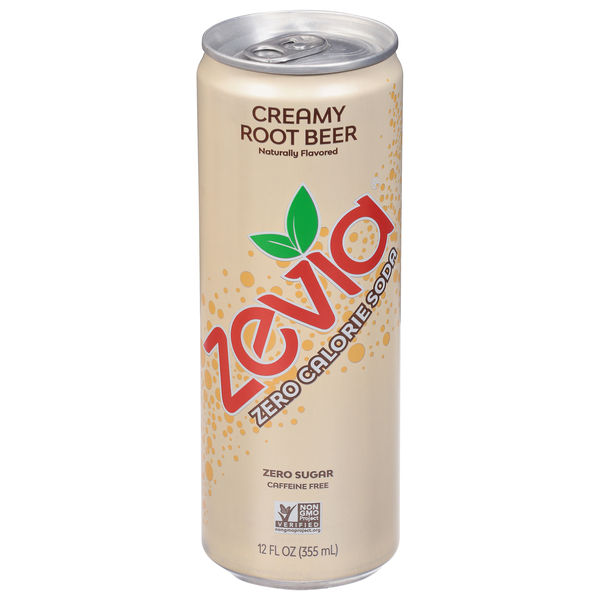 Save on Zevia Zero Calorie Creamy Root Beer Soda Order Online Delivery