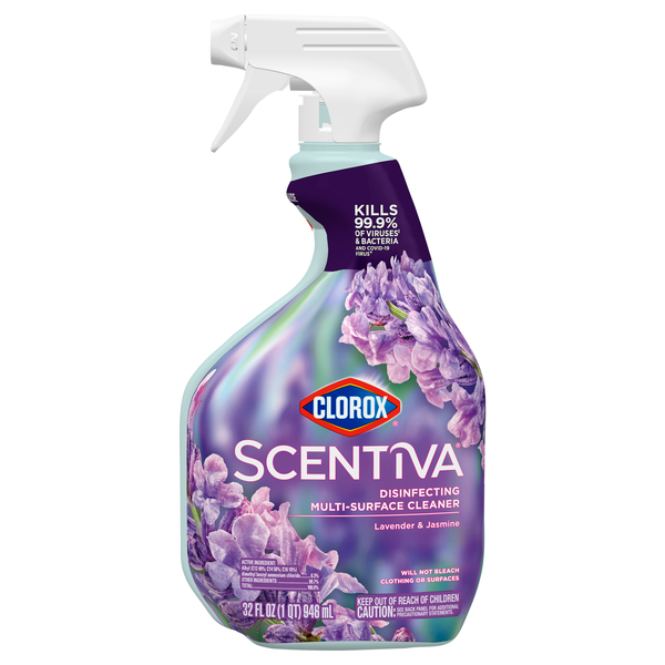 Clorox Scentiva Lavender/Jasmine Disinfecting Multi-Surface Cleaner Spray