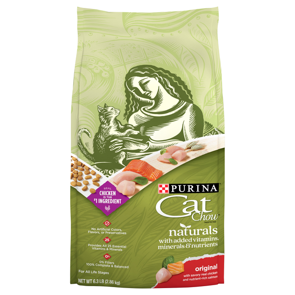 Purina Cat Chow Naturals Original Chicken & Salmon All Ages Dry Cat Food