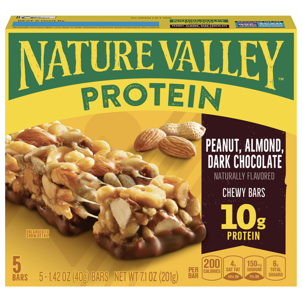 Nature Valley Peanut Almond & Dark Chocolate Protein Chewy Bars - 5 ct