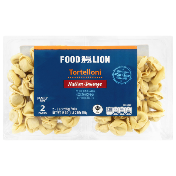 Food Lion Italian Sausage Tortelloni Pasta Value Pack Fresh