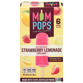 Mompops All Natural Strawberry Lemonade Mini Ice Pops - 6 ct