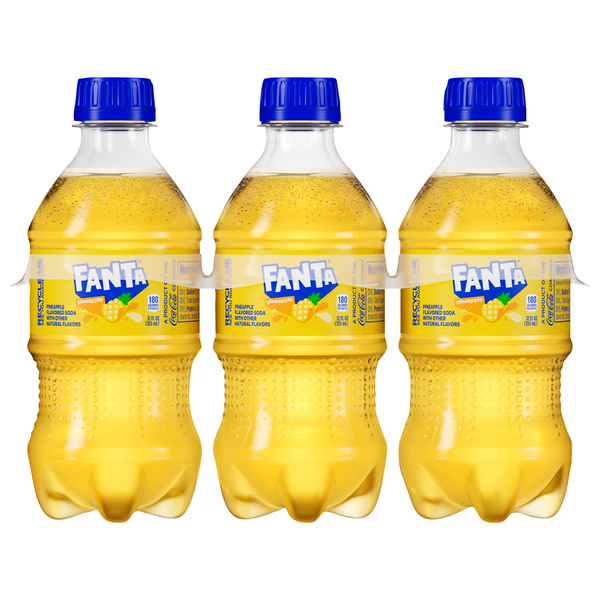 Fanta Pineapple Soda Caffeine Free - 6 pk