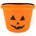 Smart Living Halloween Trick or Treat Bucket Orange Pumpkin