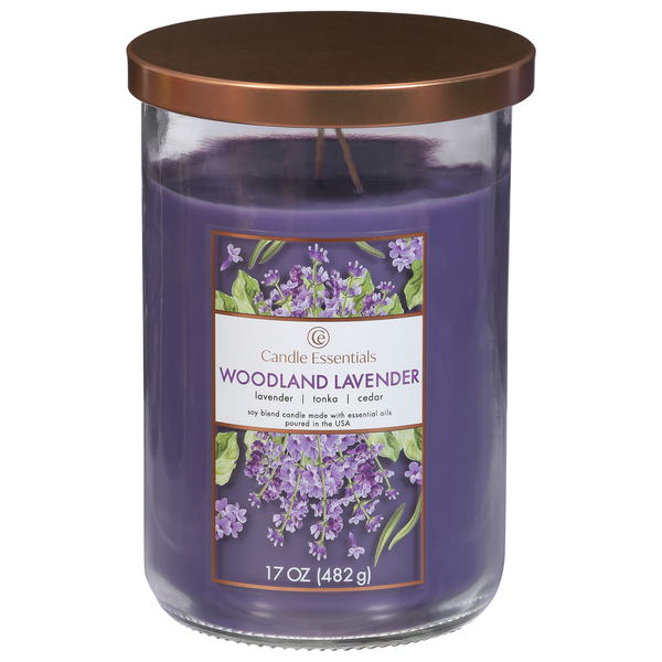 Candle Essentials Woodland Lavender Scented Candle