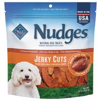 Blue Buffalo Nudges Natural Jerky Cuts with Real Chicken & Duck Dog Treats