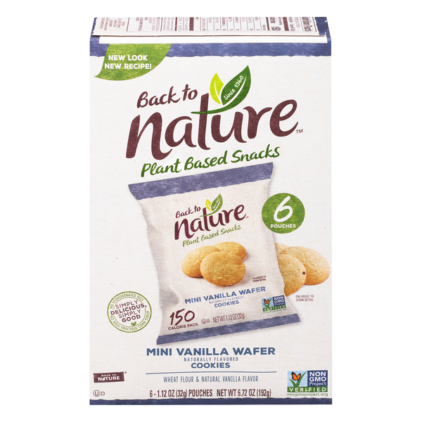 Save On Back To Nature Mini Vanilla Wafer Cookies 6 Ct Order Online Delivery Giant