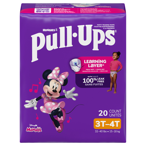 Pull-Ups Girls 3T-4T Training Pants 32-40 lb