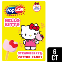 Popsicle Hello Kitty Strawberry & Cotton Candy Confection Bars - 6