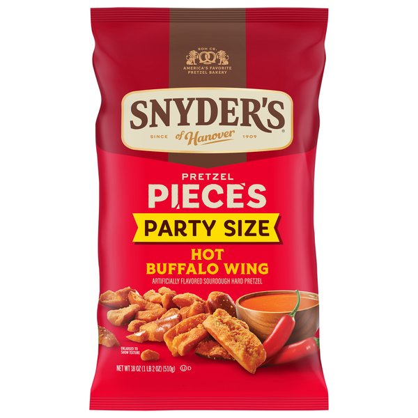 Snyder's of Hanover Hot Buffalo Wing Flavored Pretzel Pieces Party Size