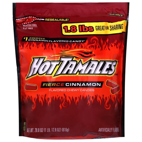 Hot Tamales Fierce Cinnamon Chewy Candies