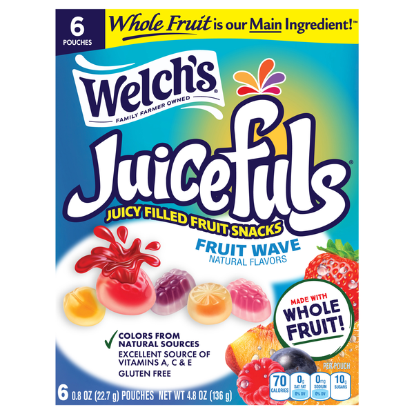 Welch's Juicefuls Fruit Wave Juicy Filled Fruit Snacks - 6 ct